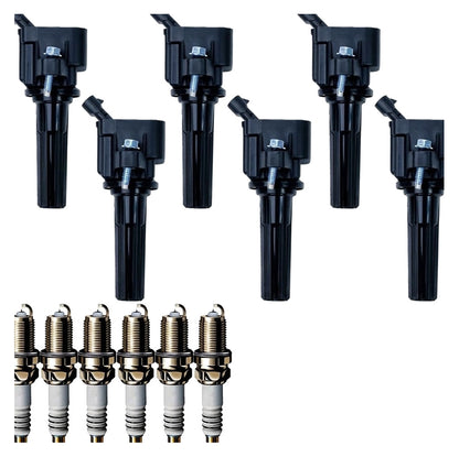 Ignition Coil and Iridium Spark Plugs for GMC Envoy (2006-2009) 4.2L