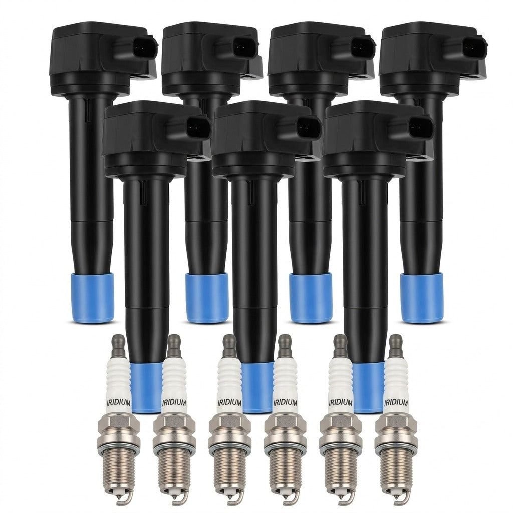 Ignition Coil and Iridium Spark Plugs for Honda Accord Crosstour (2010-2011) 3.5L