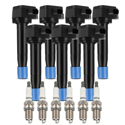 Ignition Coil and Iridium Spark Plugs for Honda Accord Crosstour (2010-2011) 3.5L