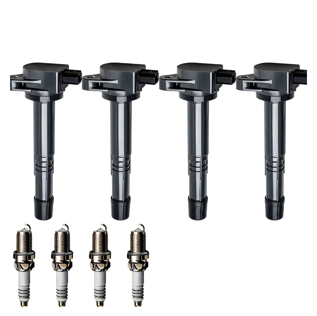 Ignition Coil and Iridium Spark Plugs for Honda Civic (2012-2015) 2.4L