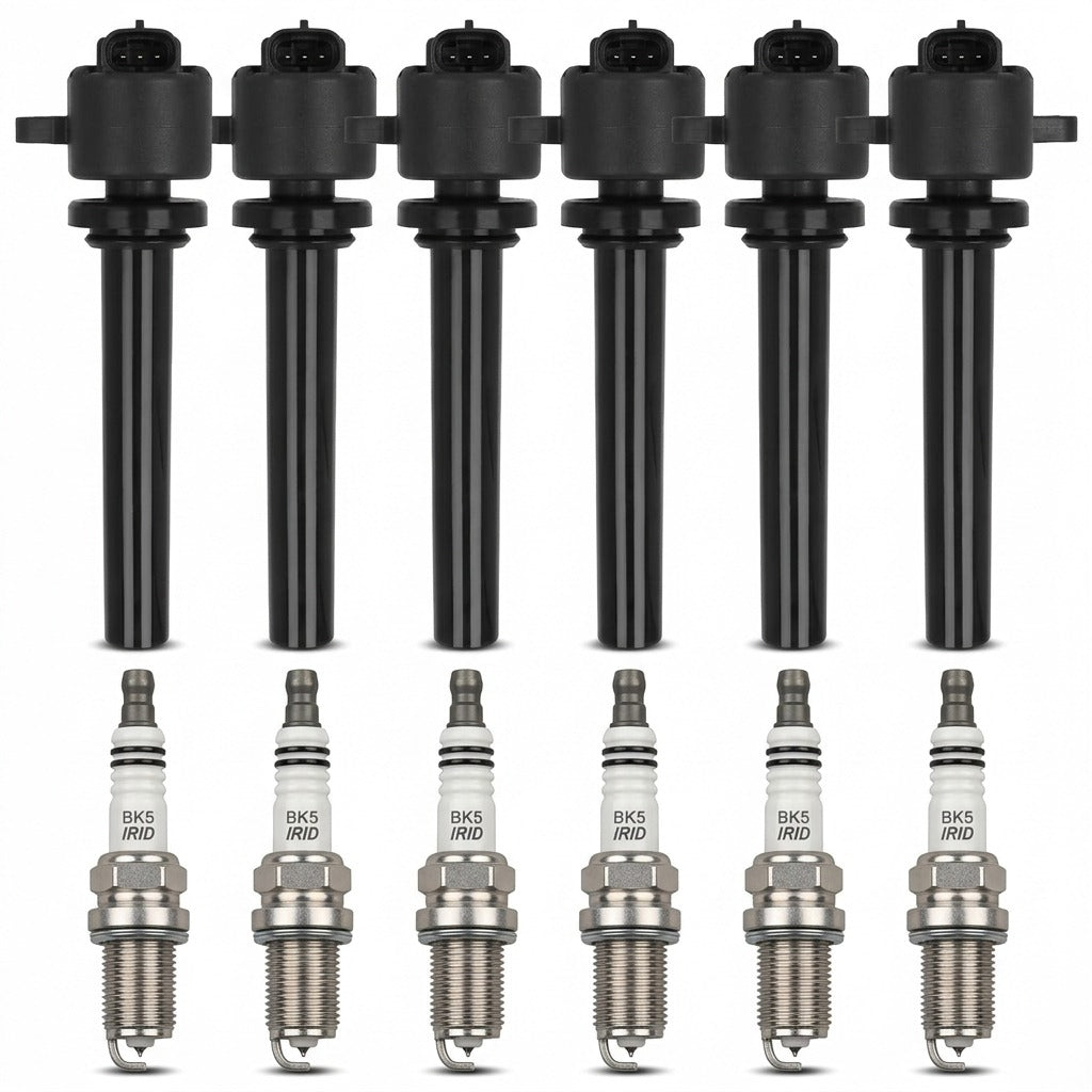 Ignition Coil and Iridium Spark Plugs for Honda Passport (2000-2002) 3.2L