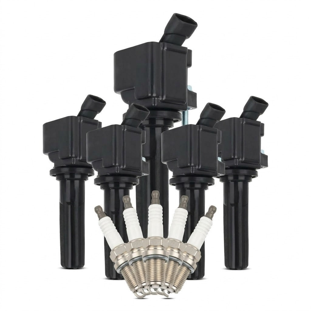 Ignition Coil and Iridium Spark Plugs for Hummer H3T (2009-2010) 3.7L