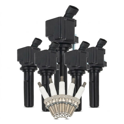 Ignition Coil and Iridium Spark Plugs for Hummer H3T (2009-2010) 3.7L