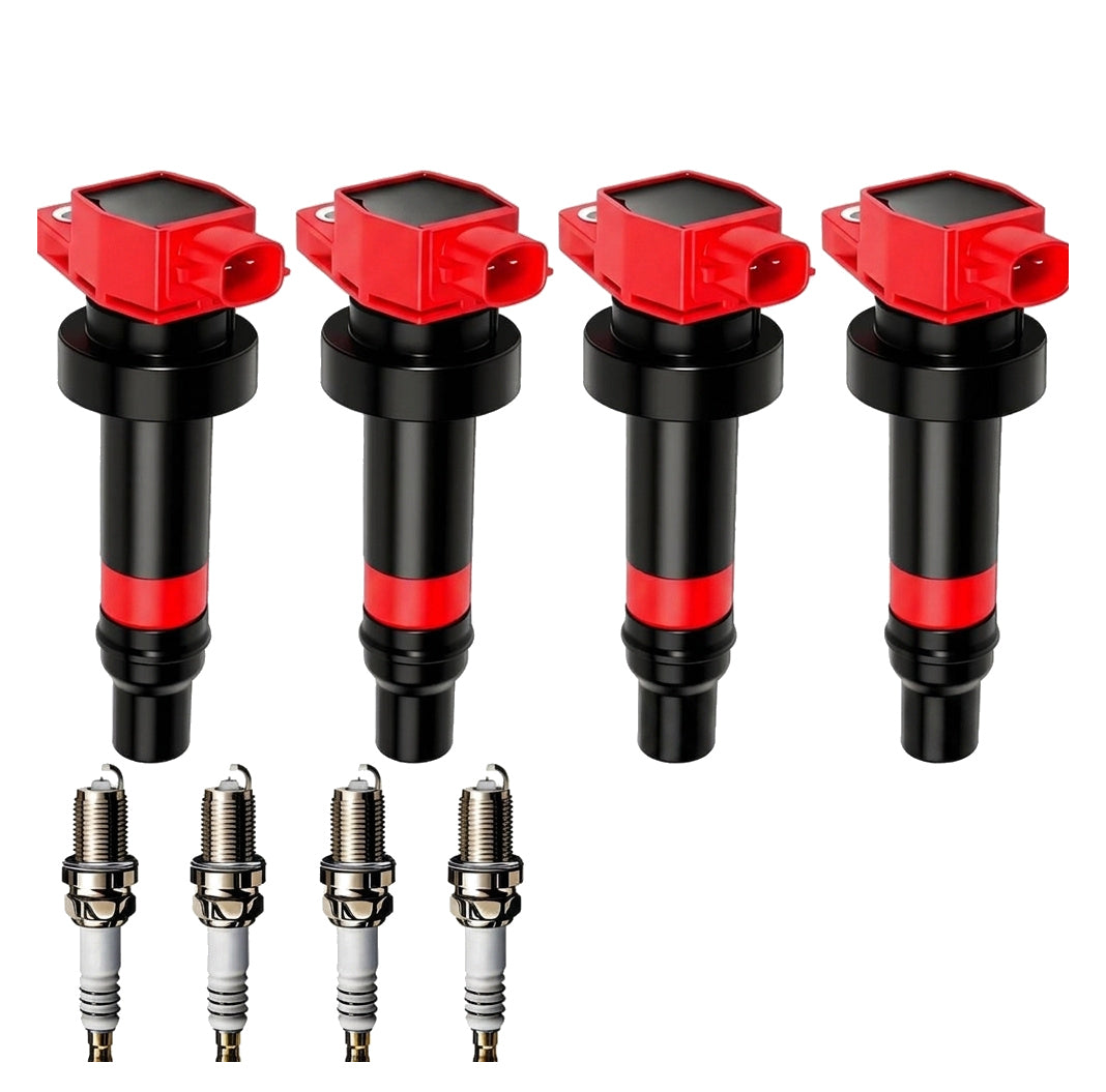 Ignition Coil and Iridium Spark Plugs for Hyundai Accent (2002-2005) 1.5L 1.6L