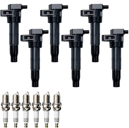 Ignition Coil and Iridium Spark Plugs for Hyundai Azera (2006-2011) 3.3L 3.8L