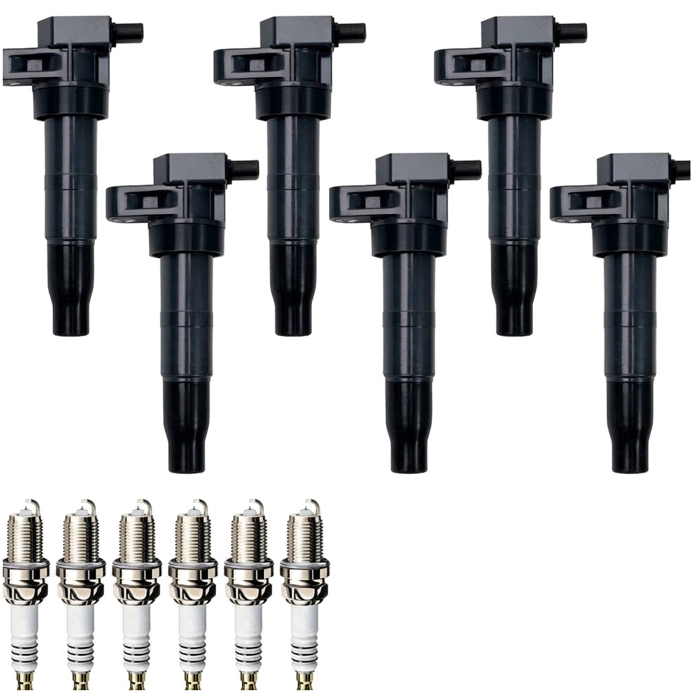 Ignition Coil and Iridium Spark Plugs for Hyundai Entourage (2007-2008) 3.8L
