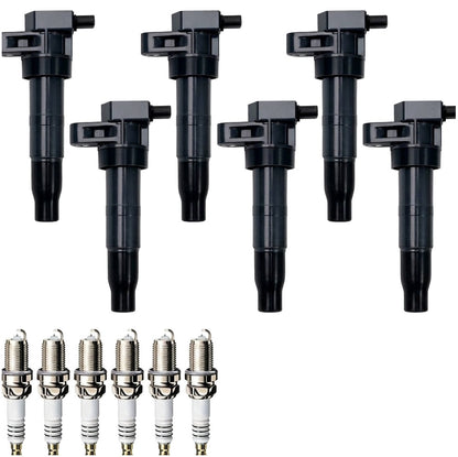 Ignition Coil and Iridium Spark Plugs for Hyundai Entourage (2007-2008) 3.8L