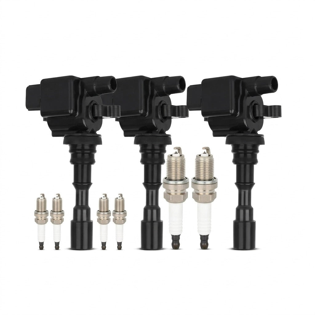 Ignition Coil and Iridium Spark Plugs for Hyundai Santa Fe (2003-2006) 3.5L