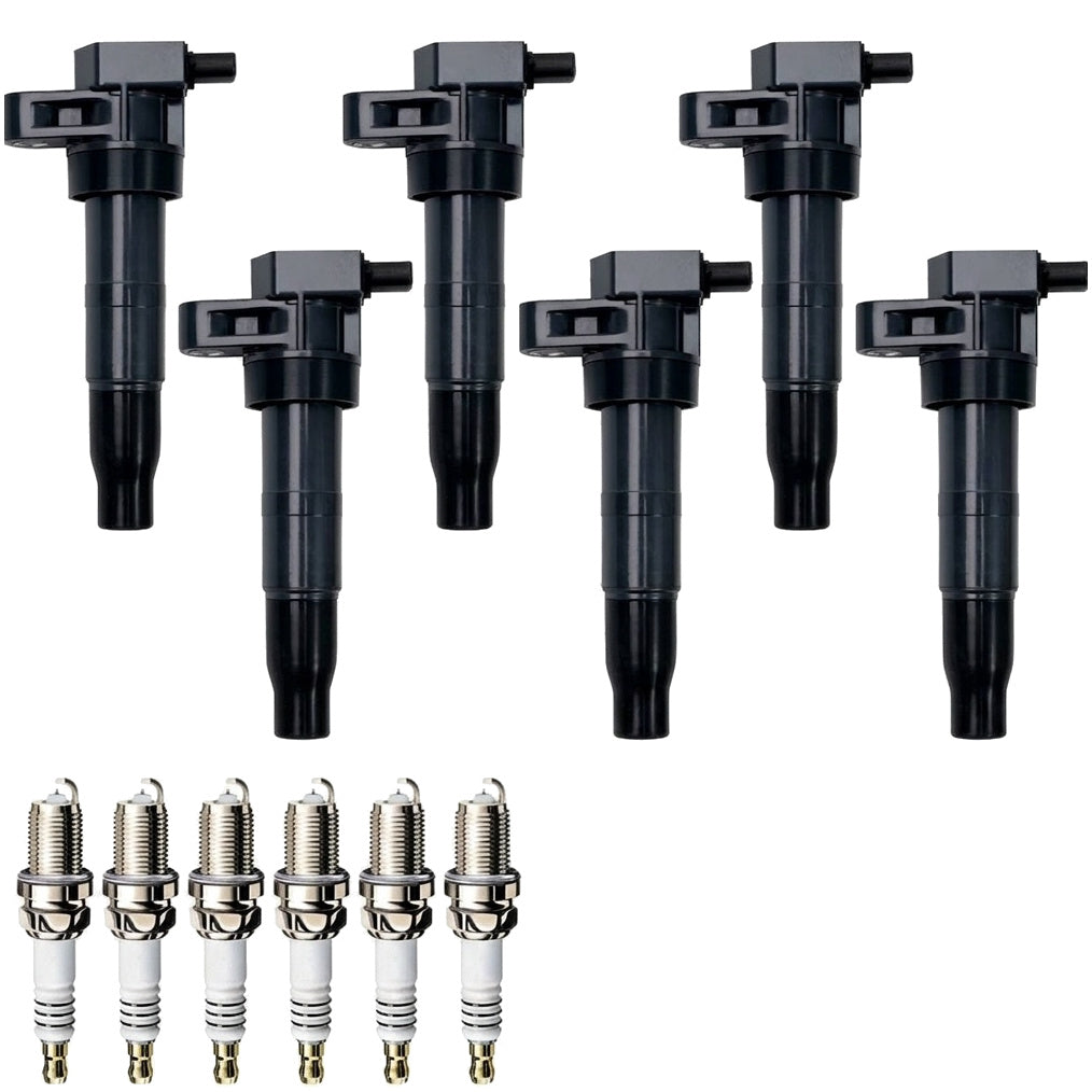 Ignition Coil and Iridium Spark Plugs for Hyundai Santa Fe (2007-2012) 3.3L 3.5L