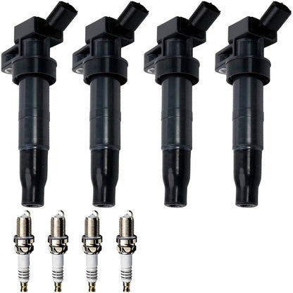 Ignition Coil and Iridium Spark Plugs for Hyundai Santa Fe (2010-2012) 2.4L