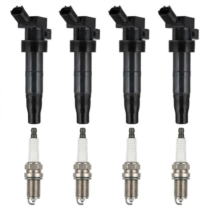 Ignition Coil and Iridium Spark Plugs for Hyundai Santa Fe Sport (2013-2015) 2.0L