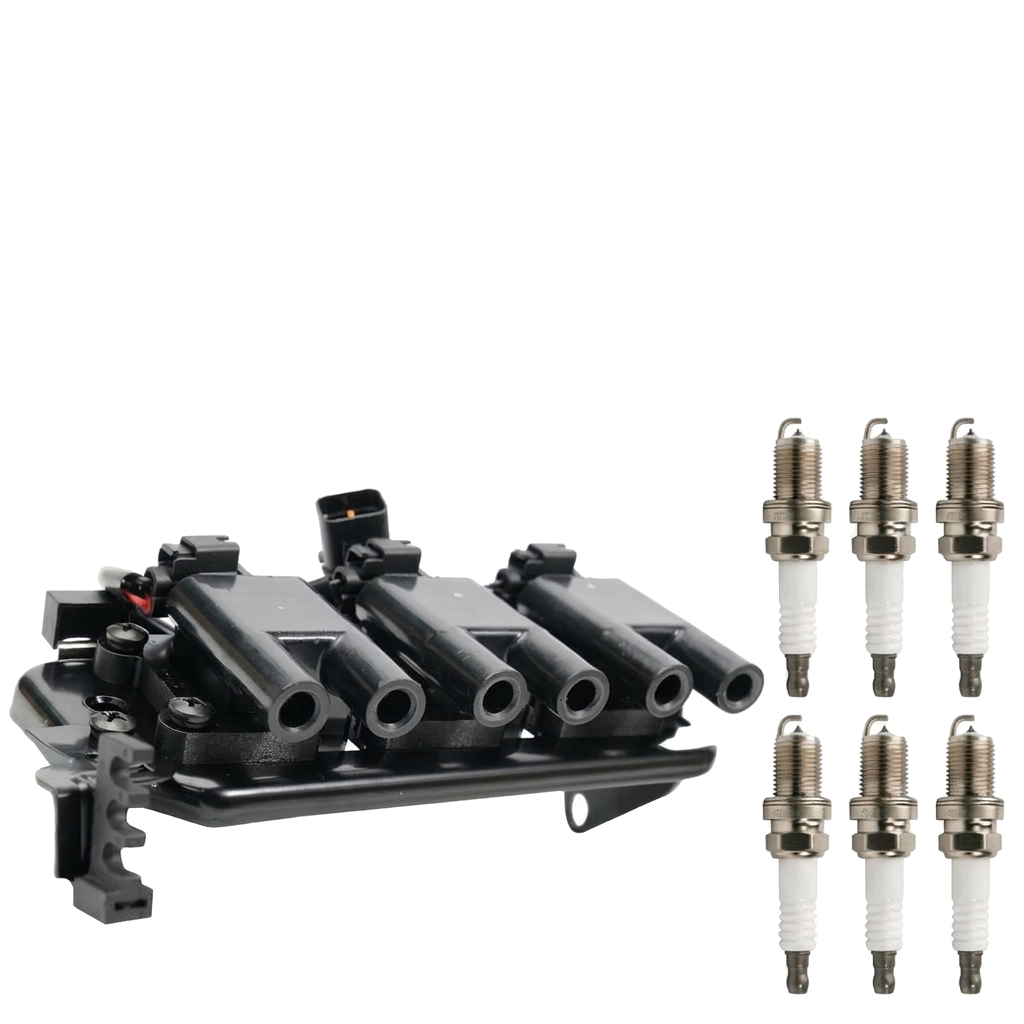 Ignition Coil and Iridium Spark Plugs for Hyundai Tucson (2005-2009) 2.7L