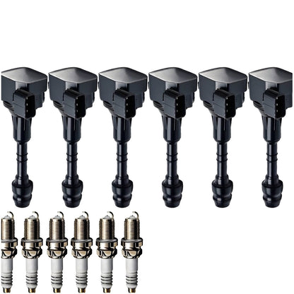 Ignition Coil and Iridium Spark Plugs for Infiniti FX35 (2003-2008) 3.5L