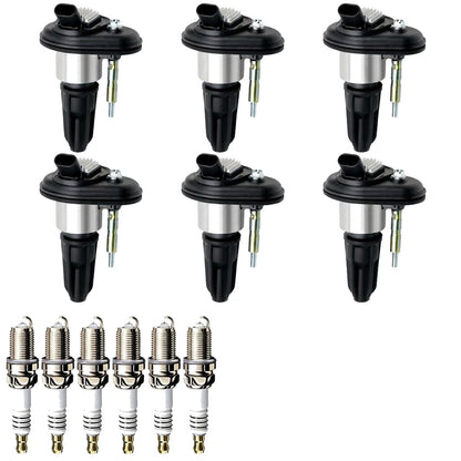 Ignition Coil and Iridium Spark Plugs for Isuzu Ascender (2003-2008) 4.2L