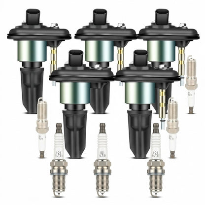 Ignition Coil and Iridium Spark Plugs for Isuzu i-370 (2007-2008) 3.7L