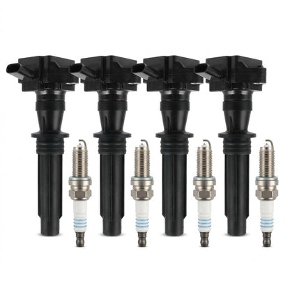 Ignition Coil and Iridium Spark Plugs for Jaguar E-Pace (2018-2023) 2.0L
