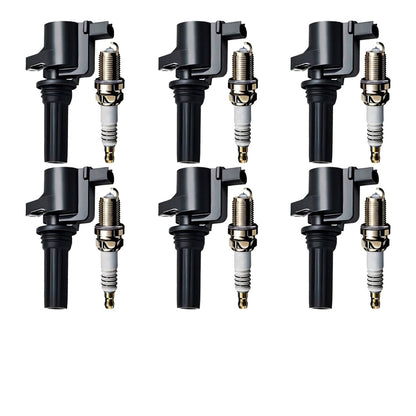 Ignition Coil and Iridium Spark Plugs for Jaguar S-Type (2000-2001) 3.0L