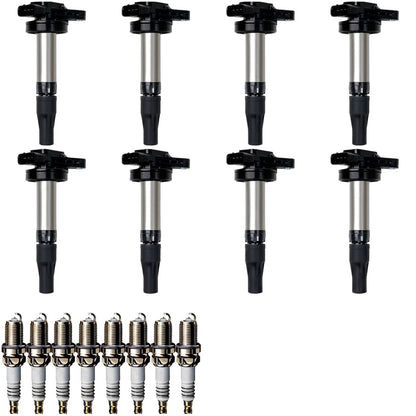 Ignition Coil and Iridium Spark Plugs for Jaguar S-Type (2003-2008) 4.2L
