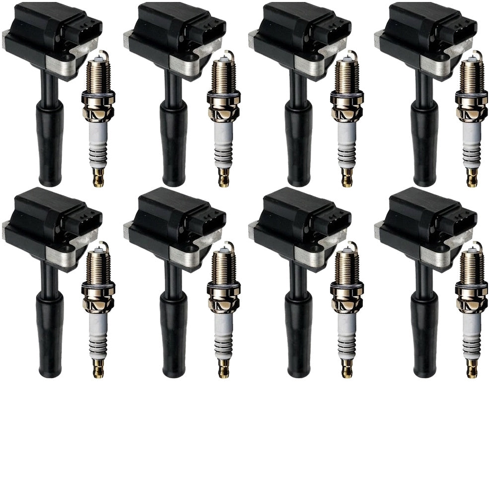 Ignition Coil and Iridium Spark Plugs for Jaguar XKR (2000-2002) 4.0L