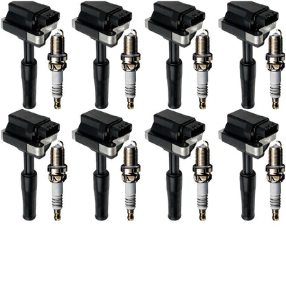 Ignition Coil and Iridium Spark Plugs for Jaguar XKR (2000-2002) 4.0L