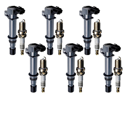 Ignition Coil and Iridium Spark Plugs for Jeep Grand Cherokee (2005-2008) 3.7L