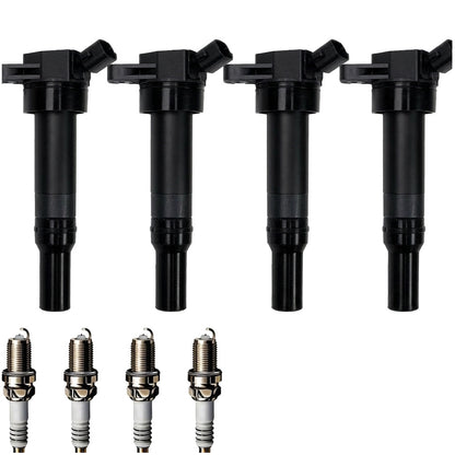 Ignition Coil and Iridium Spark Plugs for Kia Forte (2014-2016) 1.8L 2.0L