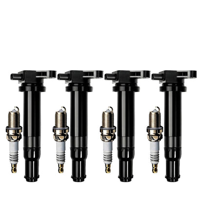 Ignition Coil and Iridium Spark Plugs for Kia Rio (2006-2011) 1.6L