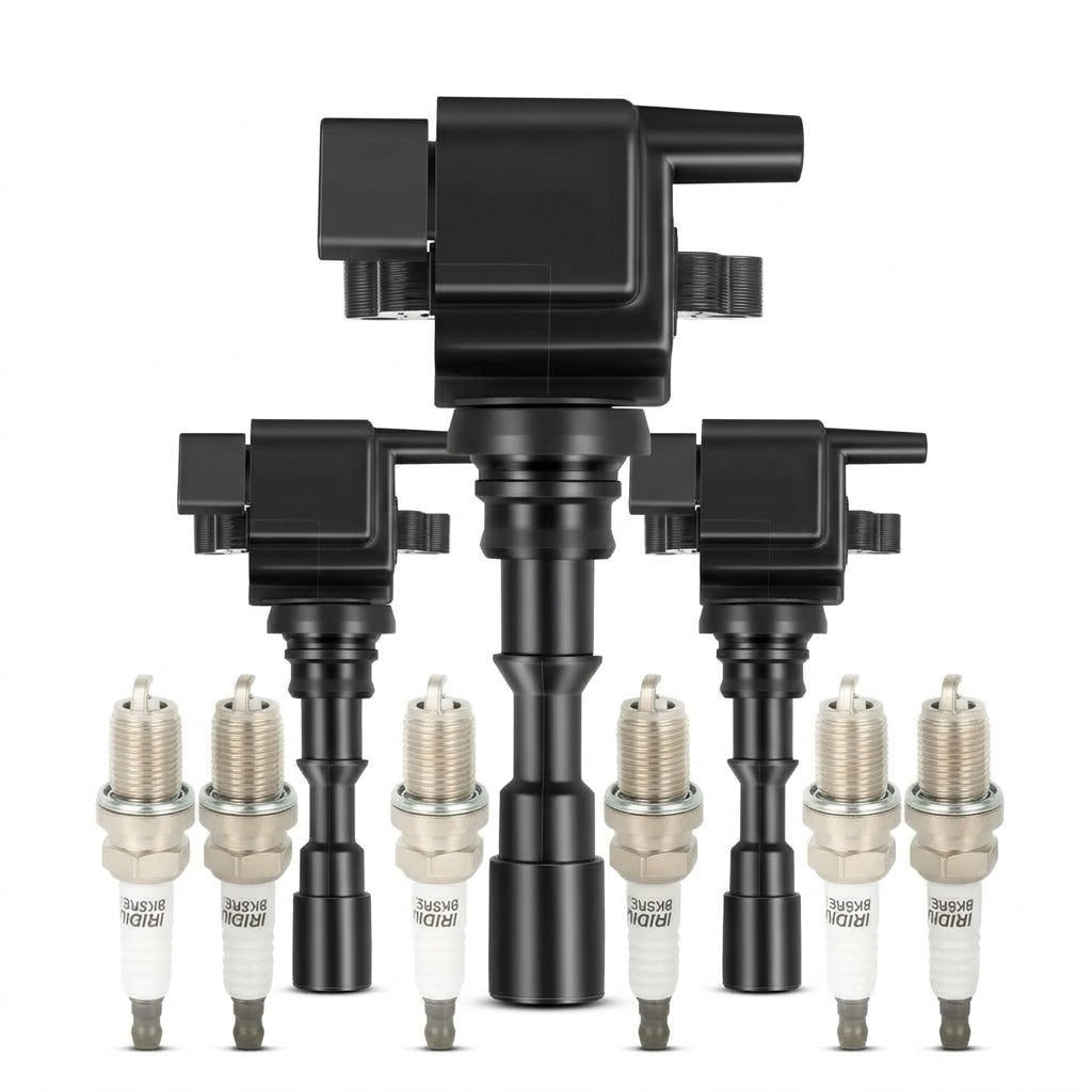 Ignition Coil and Iridium Spark Plugs for Kia Sorento (2003-2006) 3.5L