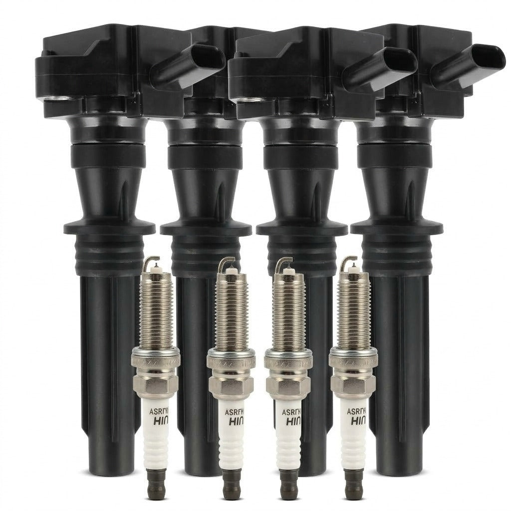 Ignition Coil and Iridium Spark Plugs for Land Rover Discovery Sport (2018-2023) 2.0L