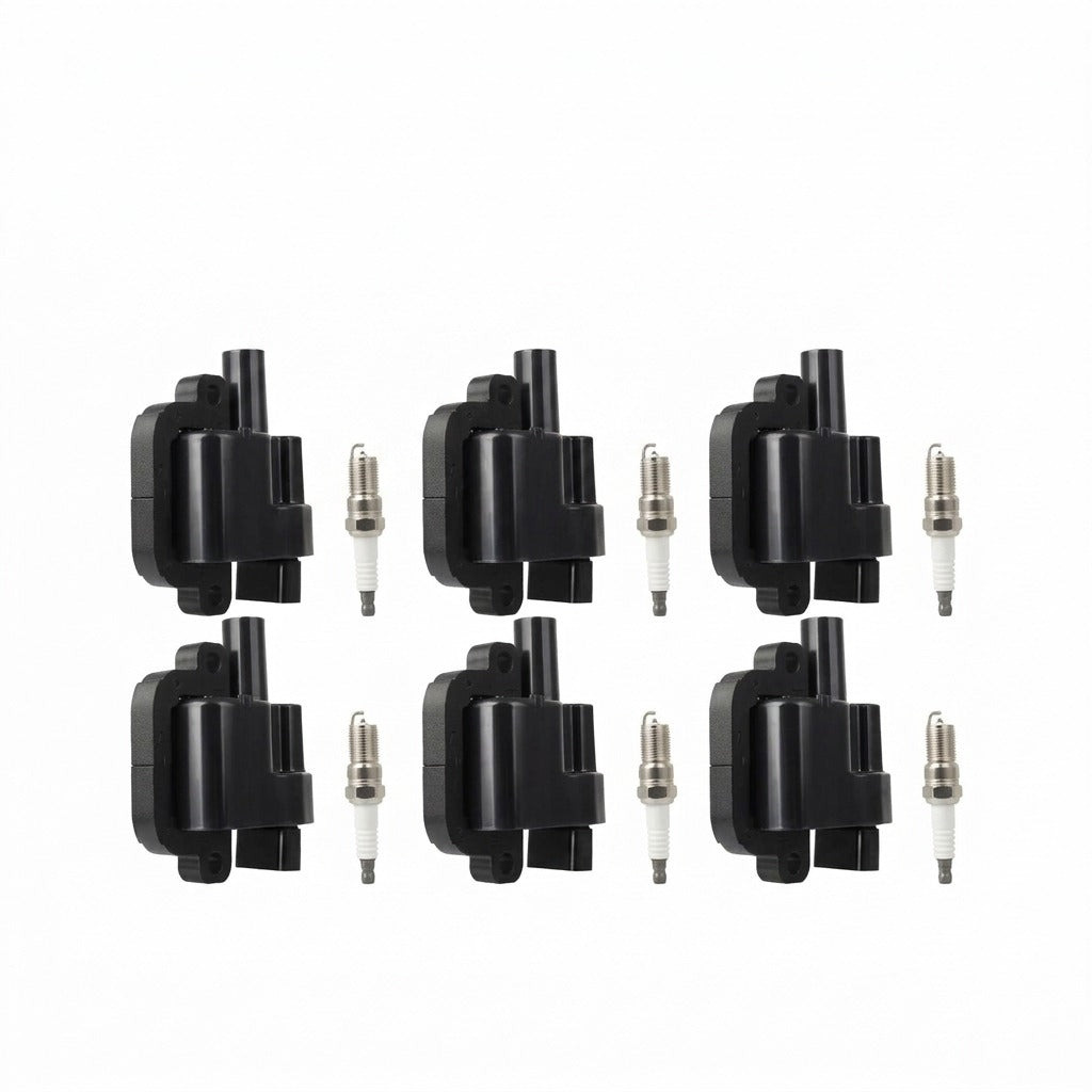 Ignition Coil and Iridium Spark Plugs for Land Rover LR3 (2005-2007) 4.0L