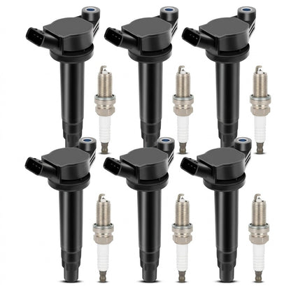 Ignition Coil and Iridium Spark Plugs for Lexus RX400h (2006-2008) 3.3L