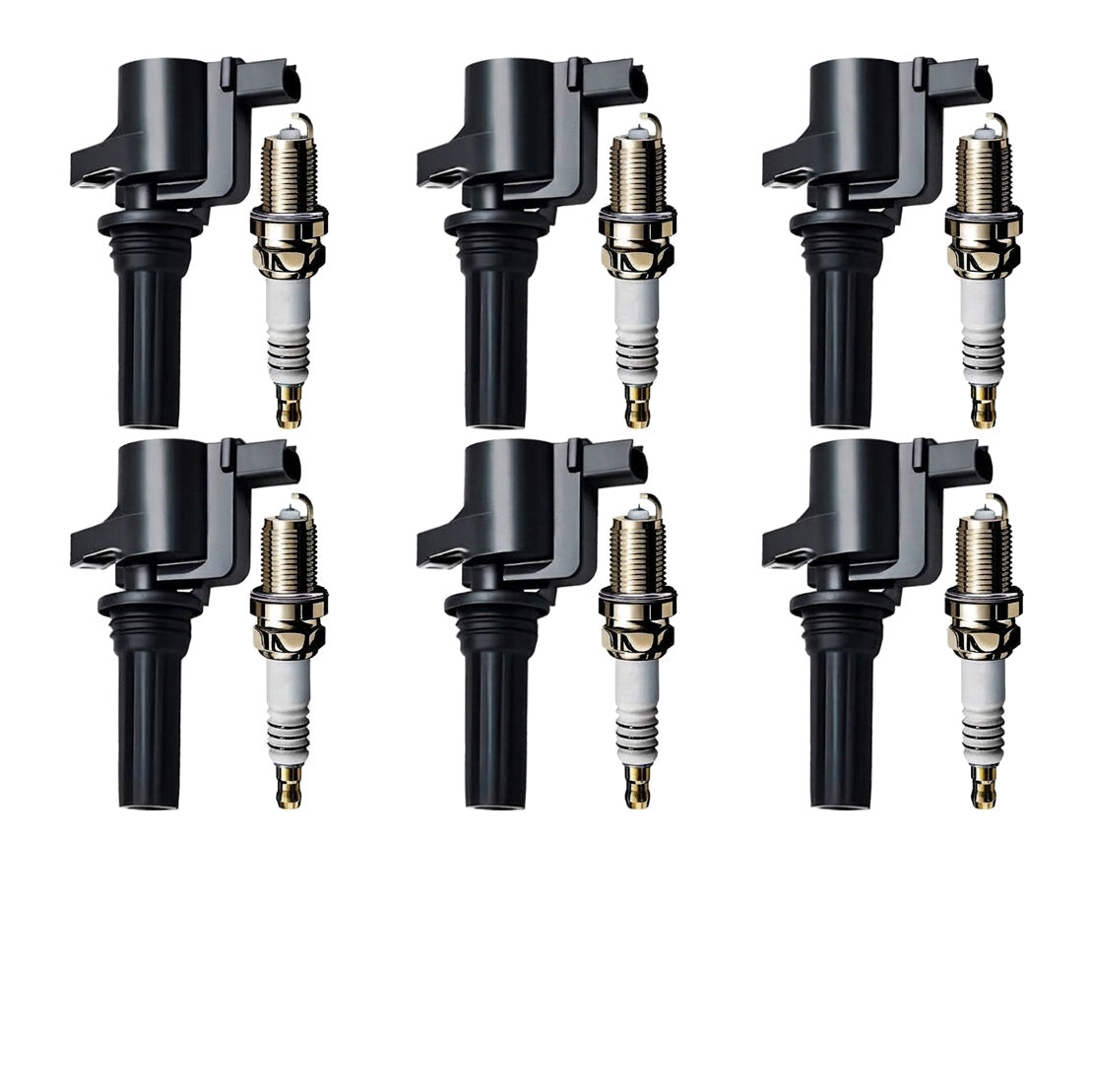 Ignition Coil and Iridium Spark Plugs for Lincoln LS (2000-2005) 3.0L