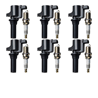 Ignition Coil and Iridium Spark Plugs for Lincoln LS (2000-2005) 3.0L