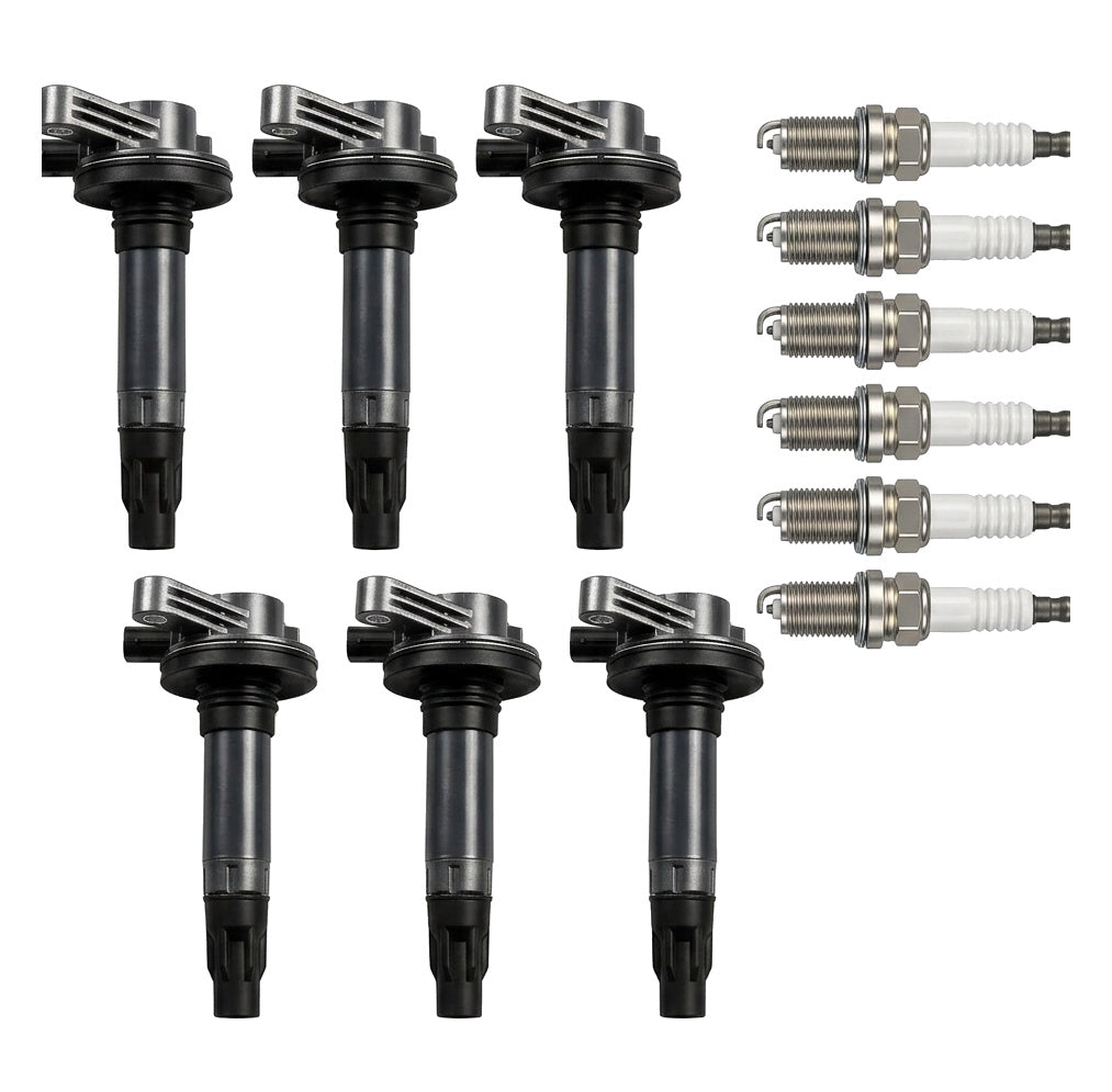 Ignition Coil and Iridium Spark Plugs for Lincoln MKS (2009-2012) 3.7L