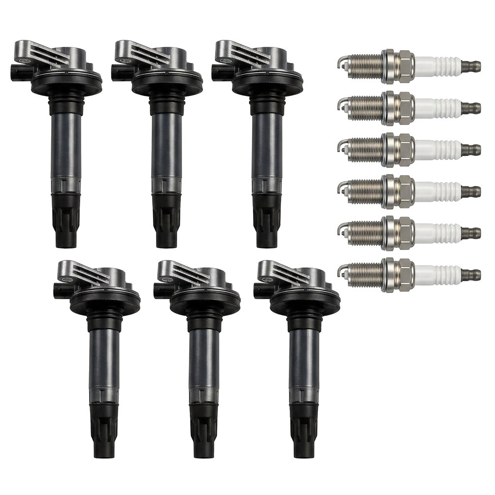 Ignition Coil and Iridium Spark Plugs for Lincoln MKS (2013-2016) 3.7L