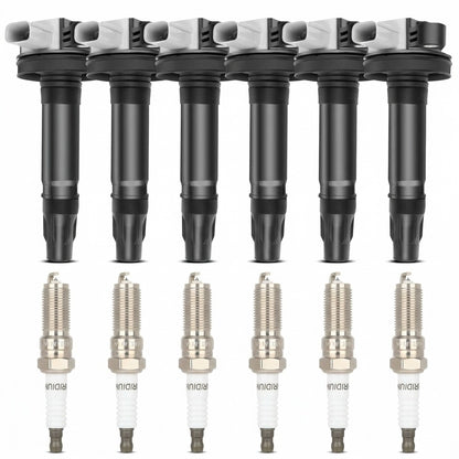 Ignition Coil and Iridium Spark Plugs for Lincoln MKT (2010-2012) 3.5L