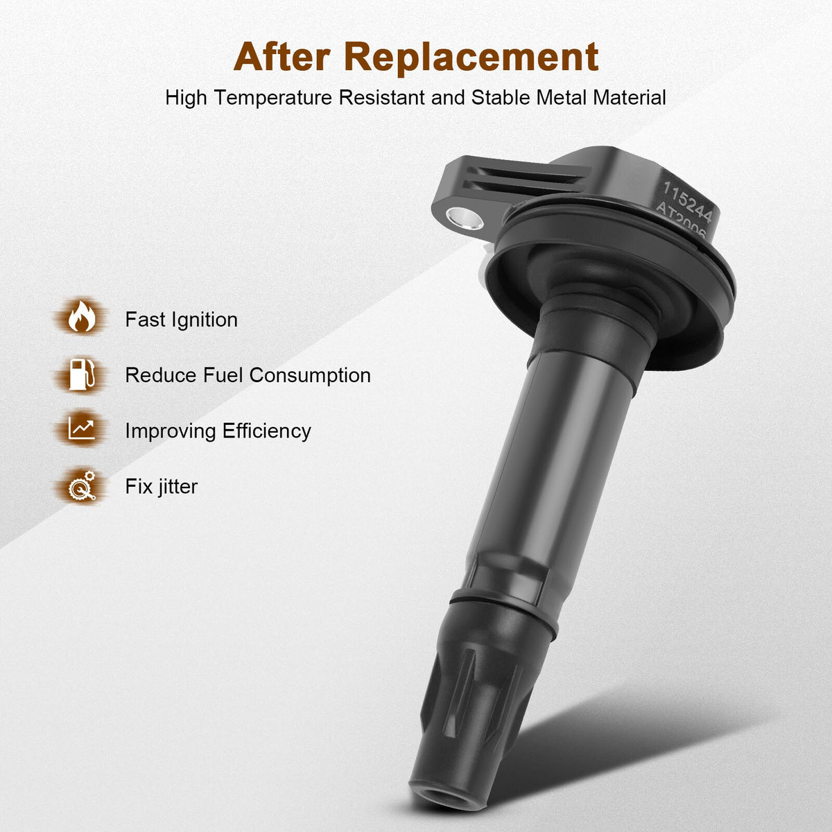 Ignition Coil and Iridium Spark Plugs for Lincoln MKT (2010-2012) 3.5L