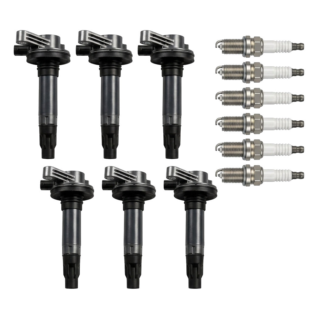 Ignition Coil and Iridium Spark Plugs for Lincoln MKT (2010-2012) 3.7L