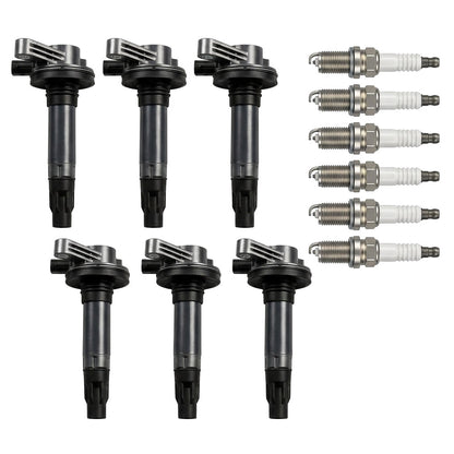 Ignition Coil and Iridium Spark Plugs for Lincoln MKX (2011-2015) 3.7L