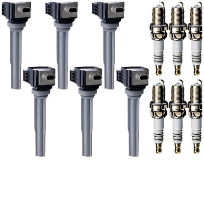 Ignition Coil and Iridium Spark Plugs for Lincoln MKX (2016-2018) 2.7L