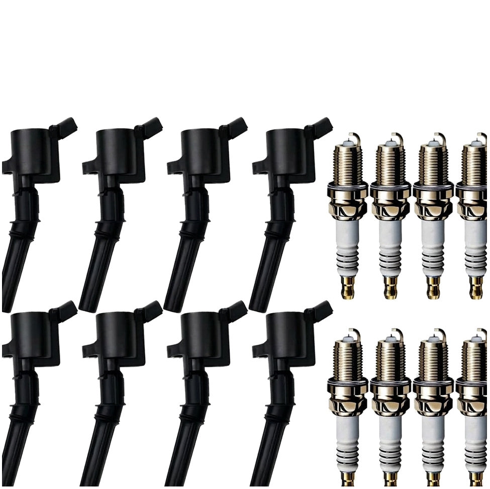 Ignition Coil and Iridium Spark Plugs for Lincoln Navigator (1998-1999) 5.4L