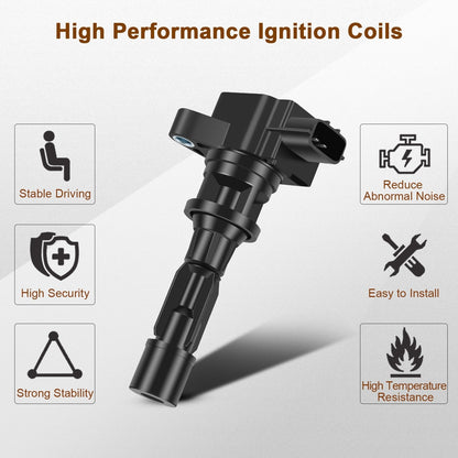 Ignition Coil and Iridium Spark Plugs for Mazda 5 (2008-2015) 2.3L