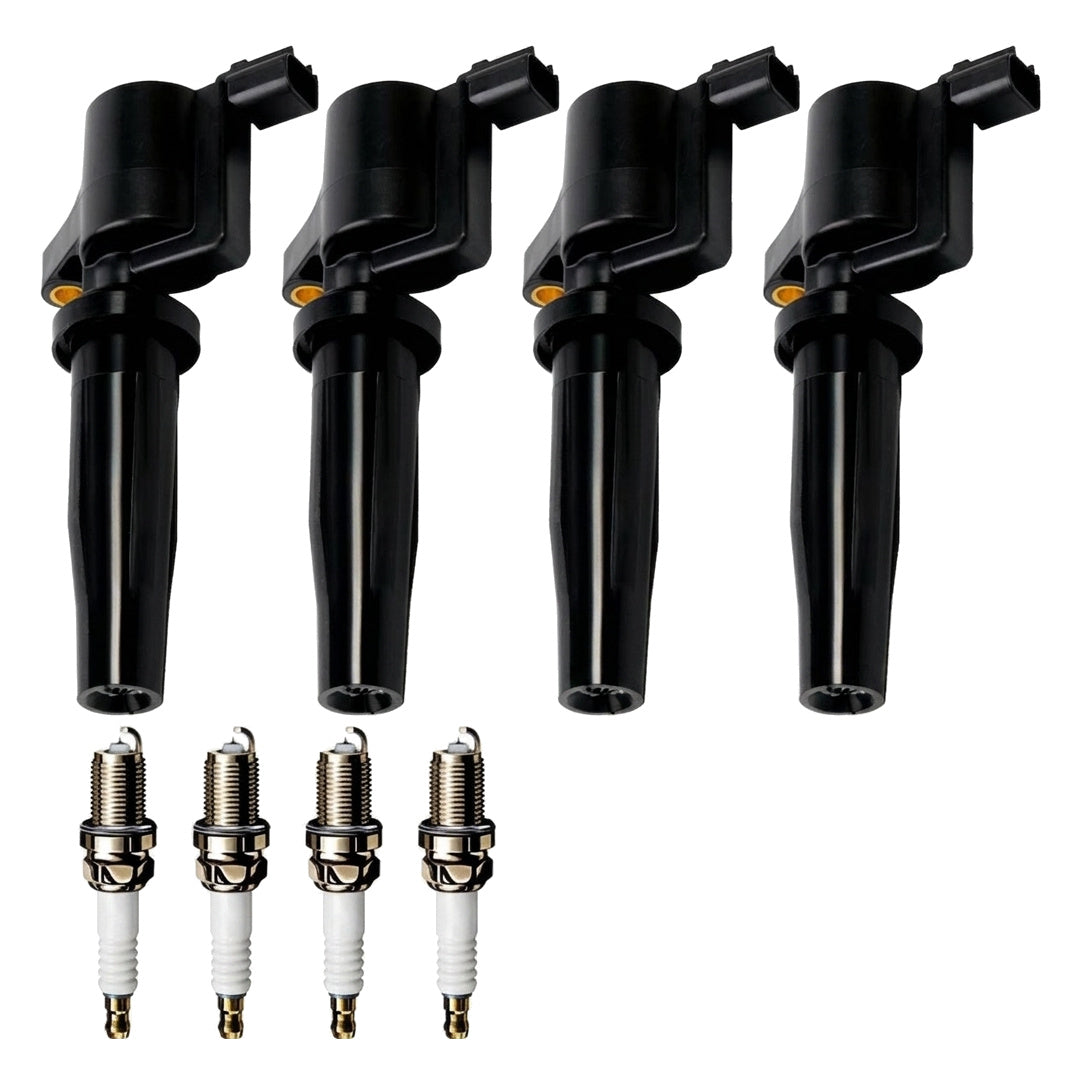 Ignition Coil and Iridium Spark Plugs for Mazda 6 (2003-2005) 2.3L