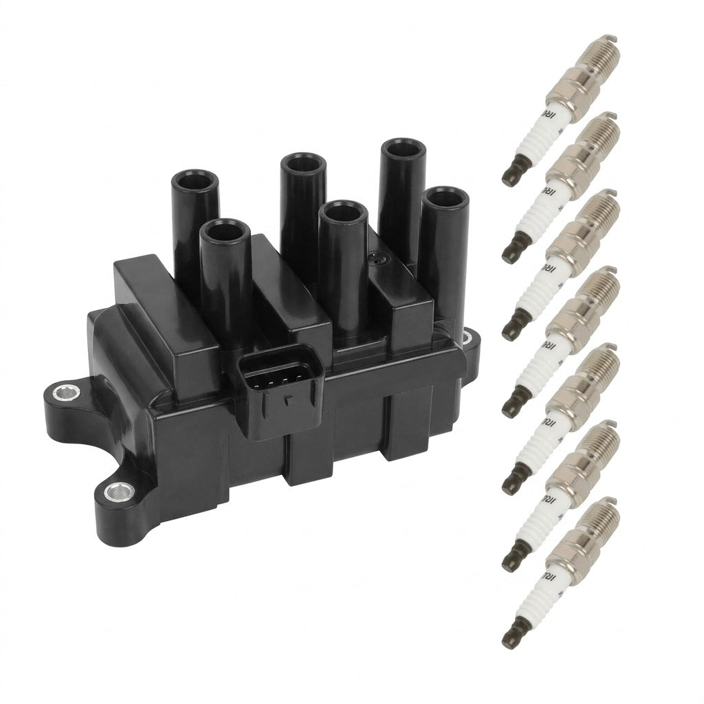 Ignition Coil and Iridium Spark Plugs for Mazda B3000 (2001-2008) 3.0L