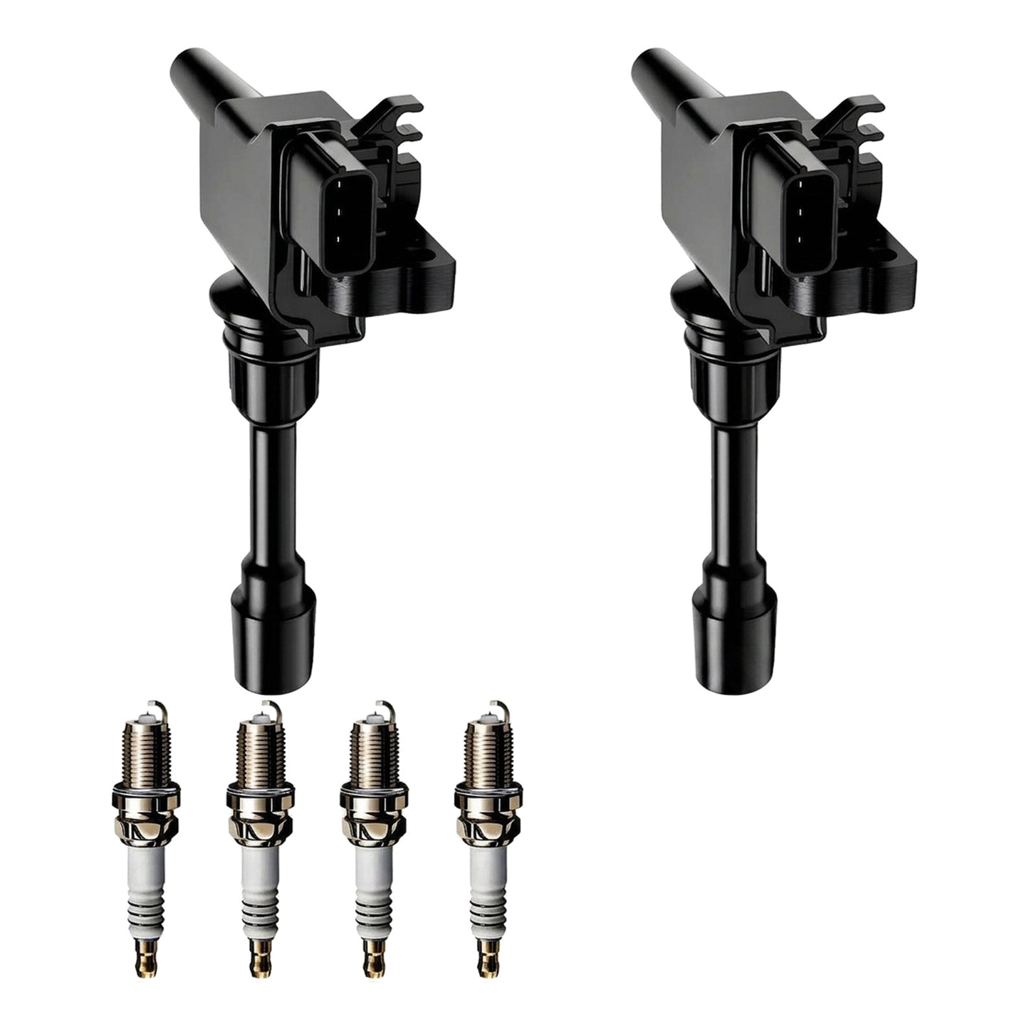 Ignition Coil and Iridium Spark Plugs for Mazda Protegé (2001-2003) 2.0L