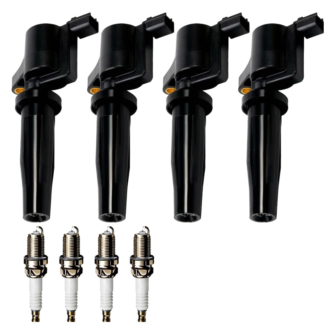 Ignition Coil and Iridium Spark Plugs for Mazda Tribute (2003-2004) 2.0L