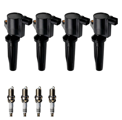 Ignition Coil and Iridium Spark Plugs for Mazda Tribute (2005-2006) 2.3L