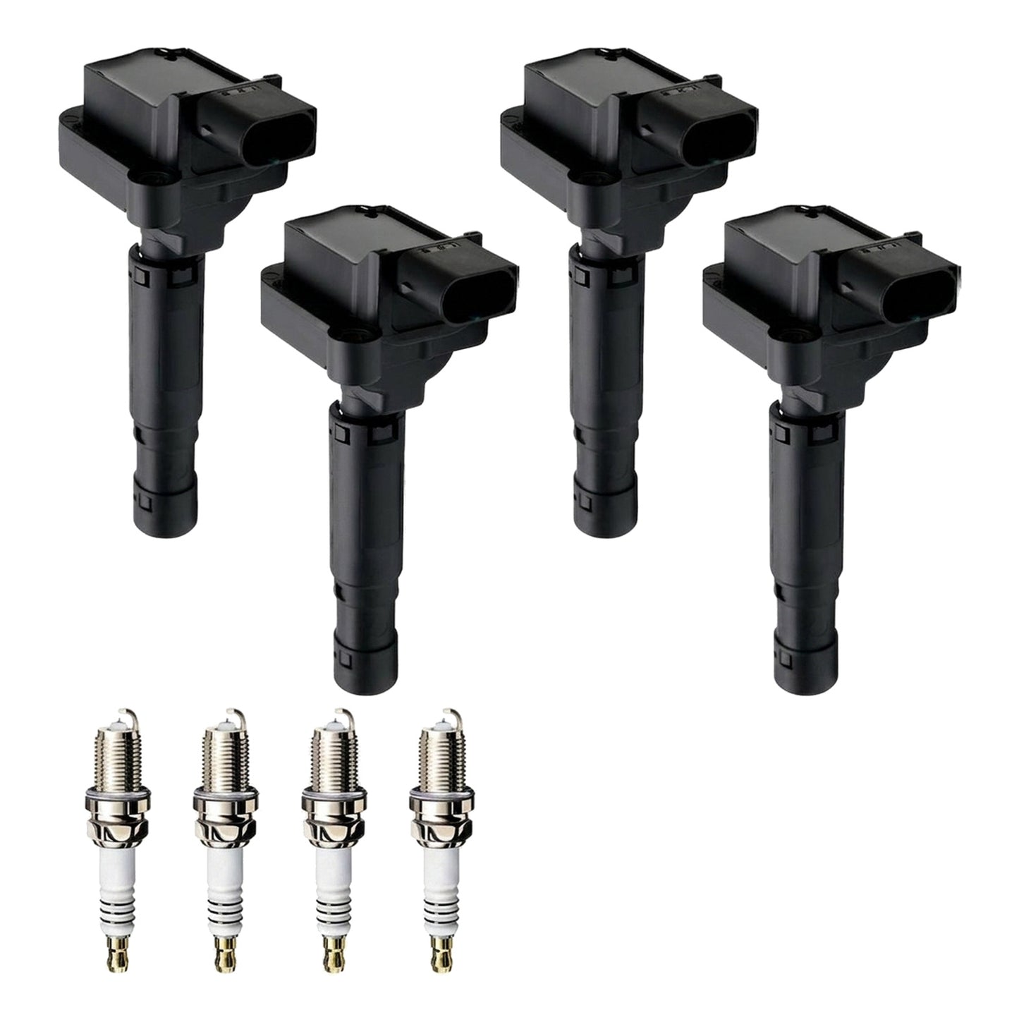 Ignition Coil and Iridium Spark Plugs for Mercedes Benz C-Class (2003-2005) 1.8L