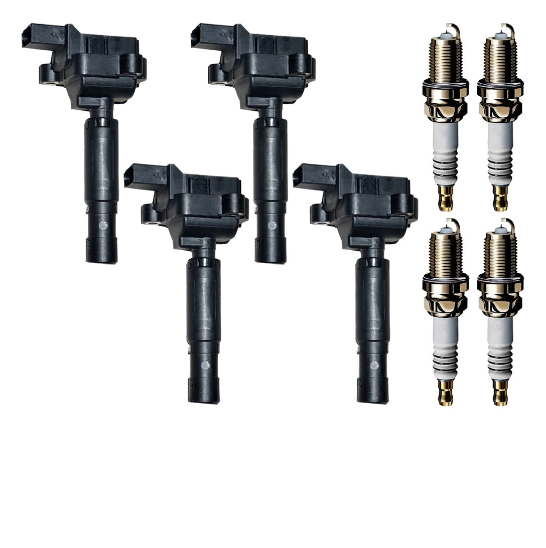 Ignition Coil and Iridium Spark Plugs for Mercedes Benz C-Class (2012-2015) 1.8L