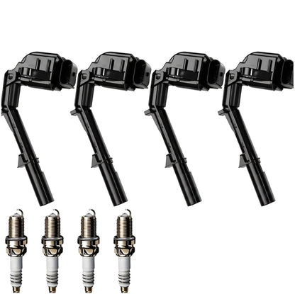 Ignition Coil and Iridium Spark Plugs for Mercedes Benz C-Class (2015-2018) 2.0L